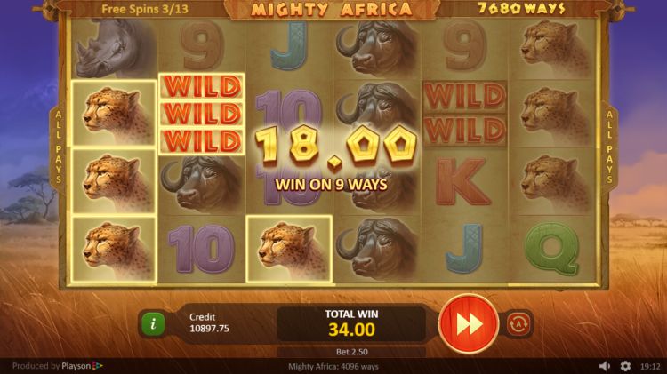 Playson Mighty Africa spelen
